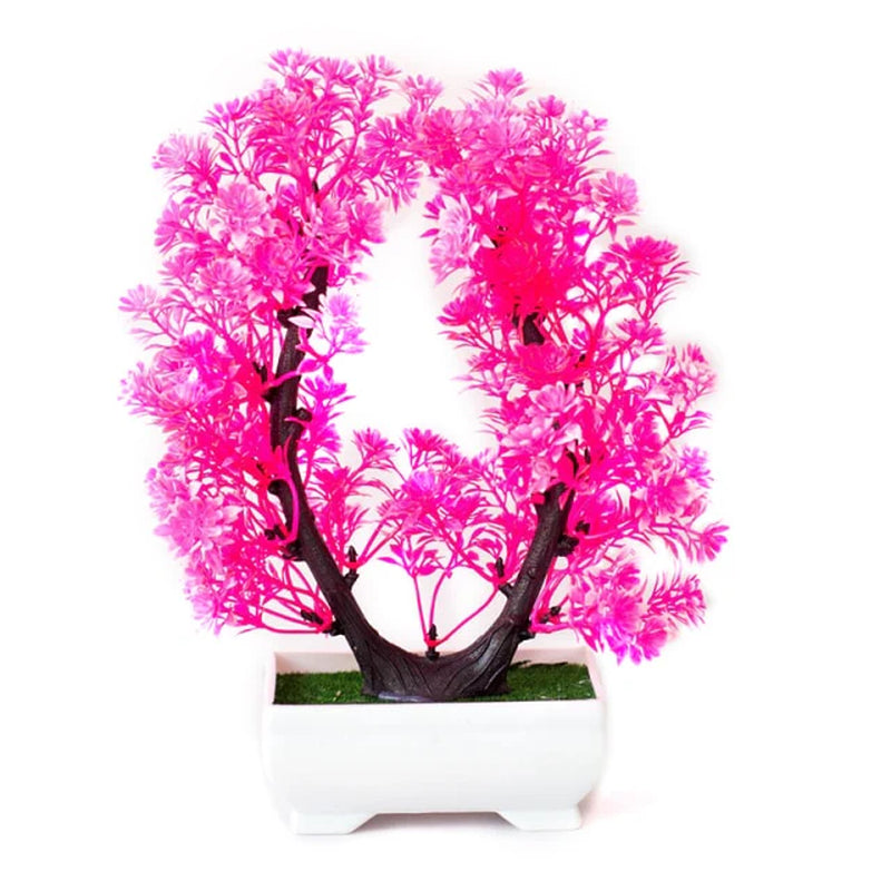 Artificial Plants Potted Bonsai Garden Decoration Outdoor Fake Plant Teen Room Decor Party Table Ornament for Home Garden Decor