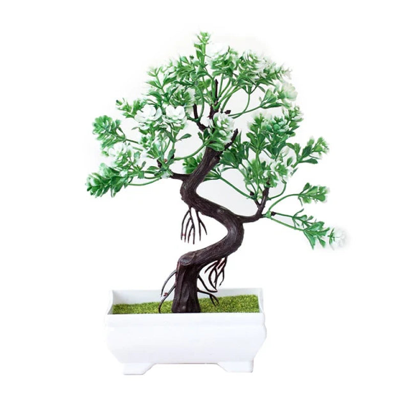 Artificial Plants Potted Bonsai Garden Decoration Outdoor Fake Plant Teen Room Decor Party Table Ornament for Home Garden Decor