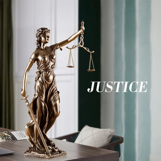 Fairy Justice Greek Goddess Statue Room Decor Venus Imitation Copper Retro Resin Statue Ornaments Home Decoration Office Decor