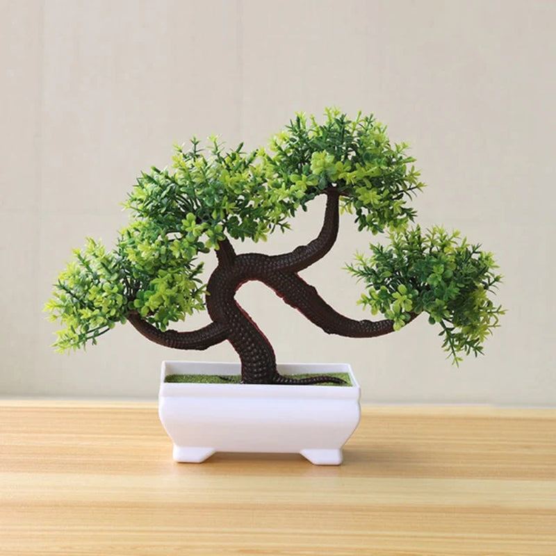Artificial Plants Potted Bonsai Garden Decoration Outdoor Fake Plant Teen Room Decor Party Table Ornament for Home Garden Decor
