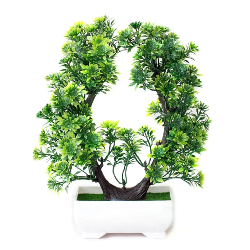 Artificial Plants Potted Bonsai Garden Decoration Outdoor Fake Plant Teen Room Decor Party Table Ornament for Home Garden Decor