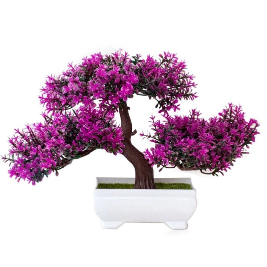 Artificial Plants Potted Bonsai Garden Decoration Outdoor Fake Plant Teen Room Decor Party Table Ornament for Home Garden Decor