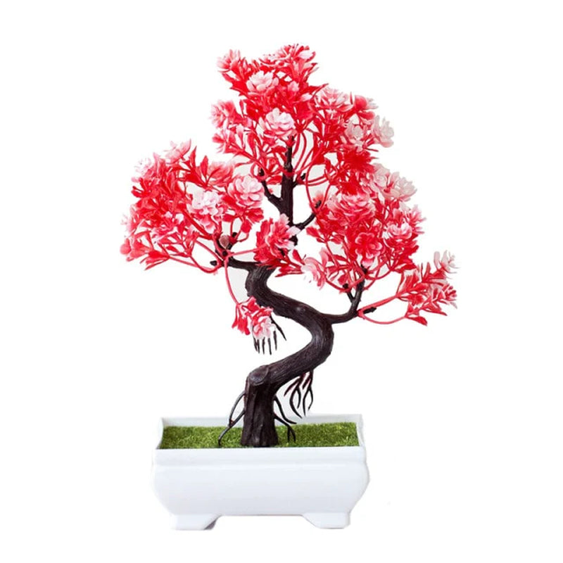 Artificial Plants Potted Bonsai Garden Decoration Outdoor Fake Plant Teen Room Decor Party Table Ornament for Home Garden Decor