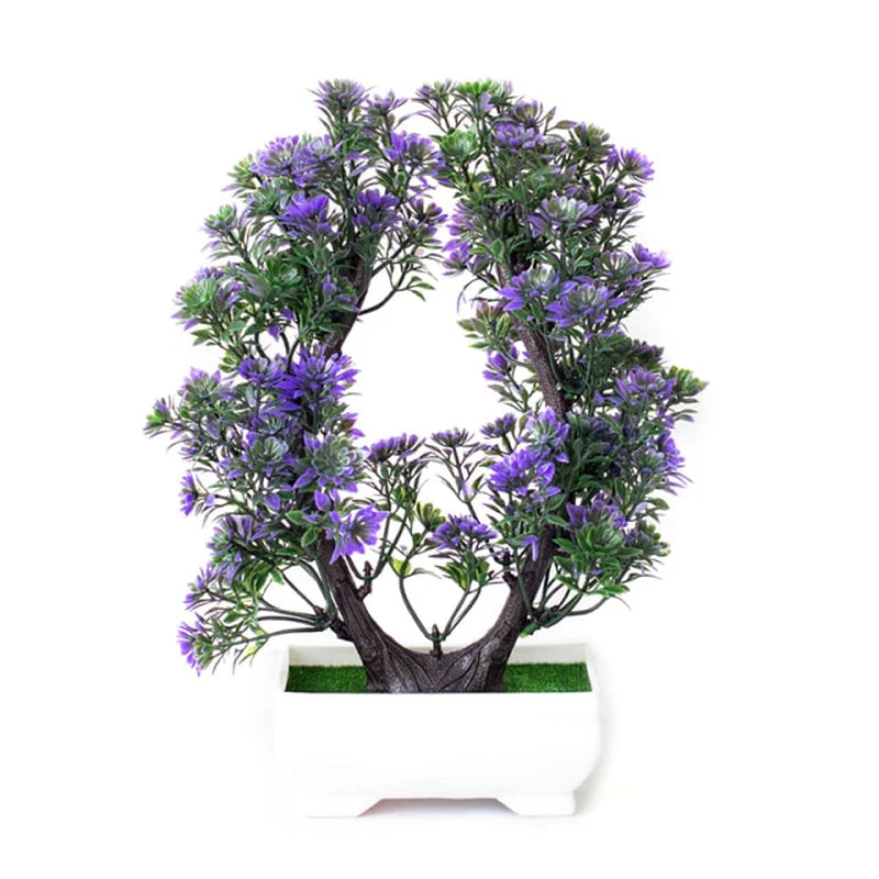 Artificial Plants Potted Bonsai Garden Decoration Outdoor Fake Plant Teen Room Decor Party Table Ornament for Home Garden Decor