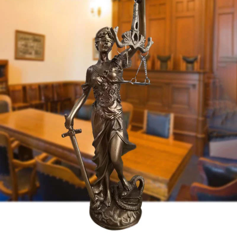 Fairy Justice Greek Goddess Statue Room Decor Venus Imitation Copper Retro Resin Statue Ornaments Home Decoration Office Decor