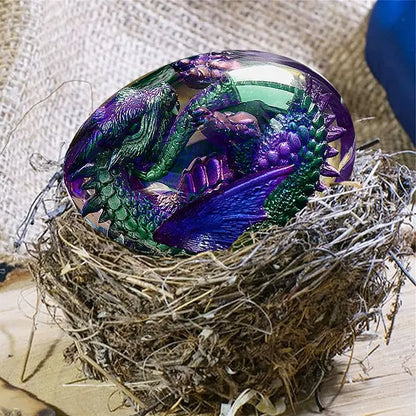 Baby Dragon Egg Statue - Decorative Dragon Figurine Dragon Decorations for Bedroom