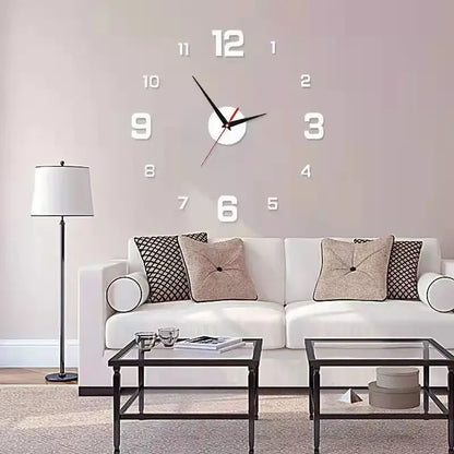 Creative Frameless DIY Wall Clock Wall Mechanism Night Light Arrows Decal Home Silent Clock Living Room Office Wall Decoration