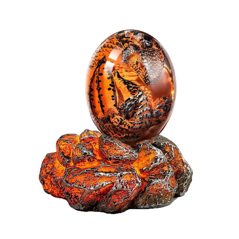 Baby Dragon Egg Statue - Decorative Dragon Figurine Dragon Decorations for Bedroom