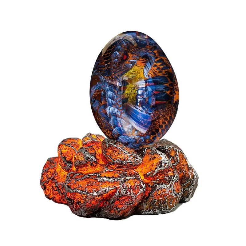 Baby Dragon Egg Statue - Decorative Dragon Figurine Dragon Decorations for Bedroom