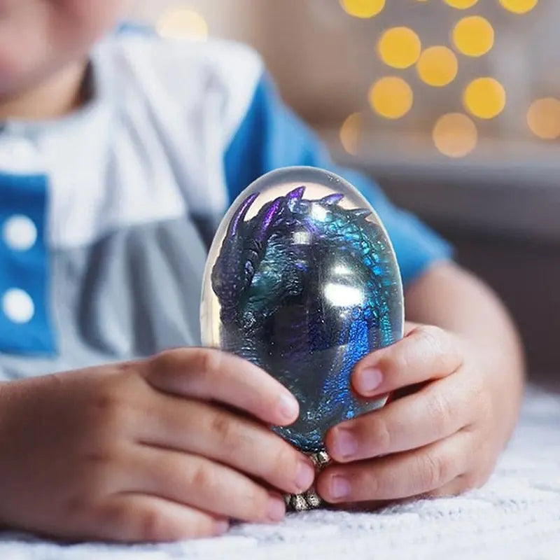 Baby Dragon Egg Statue - Decorative Dragon Figurine Dragon Decorations for Bedroom