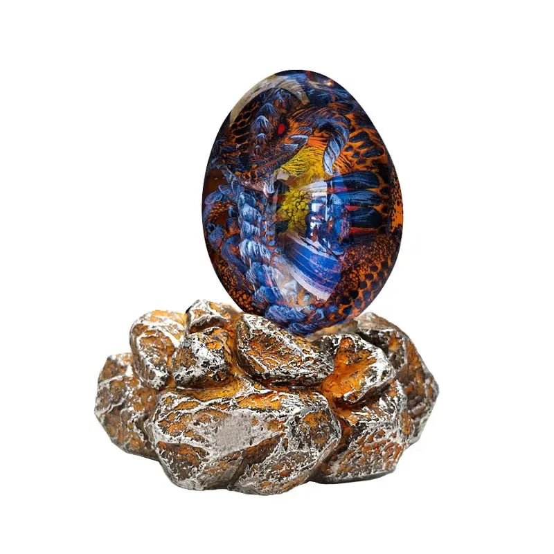 Baby Dragon Egg Statue - Decorative Dragon Figurine Dragon Decorations for Bedroom