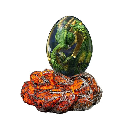 Baby Dragon Egg Statue - Decorative Dragon Figurine Dragon Decorations for Bedroom