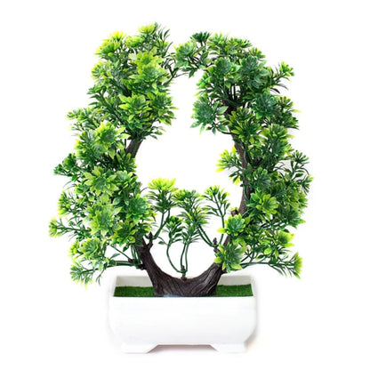 Artificial Plants Potted Bonsai Garden Decoration Outdoor Fake Plant Teen Room Decor Party Table Ornament for Home Garden Decor