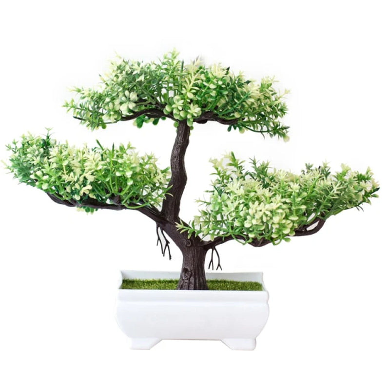 Artificial Plants Potted Bonsai Garden Decoration Outdoor Fake Plant Teen Room Decor Party Table Ornament for Home Garden Decor