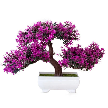 Artificial Plants Potted Bonsai Garden Decoration Outdoor Fake Plant Teen Room Decor Party Table Ornament for Home Garden Decor