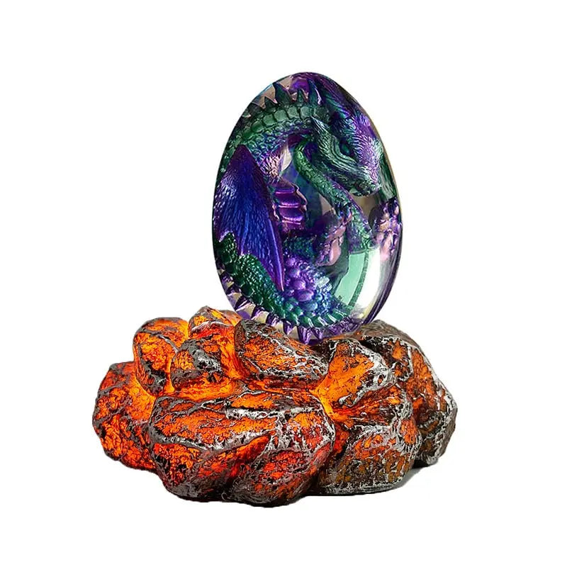 Baby Dragon Egg Statue - Decorative Dragon Figurine Dragon Decorations for Bedroom