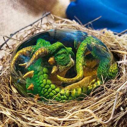 Baby Dragon Egg Statue - Decorative Dragon Figurine Dragon Decorations for Bedroom