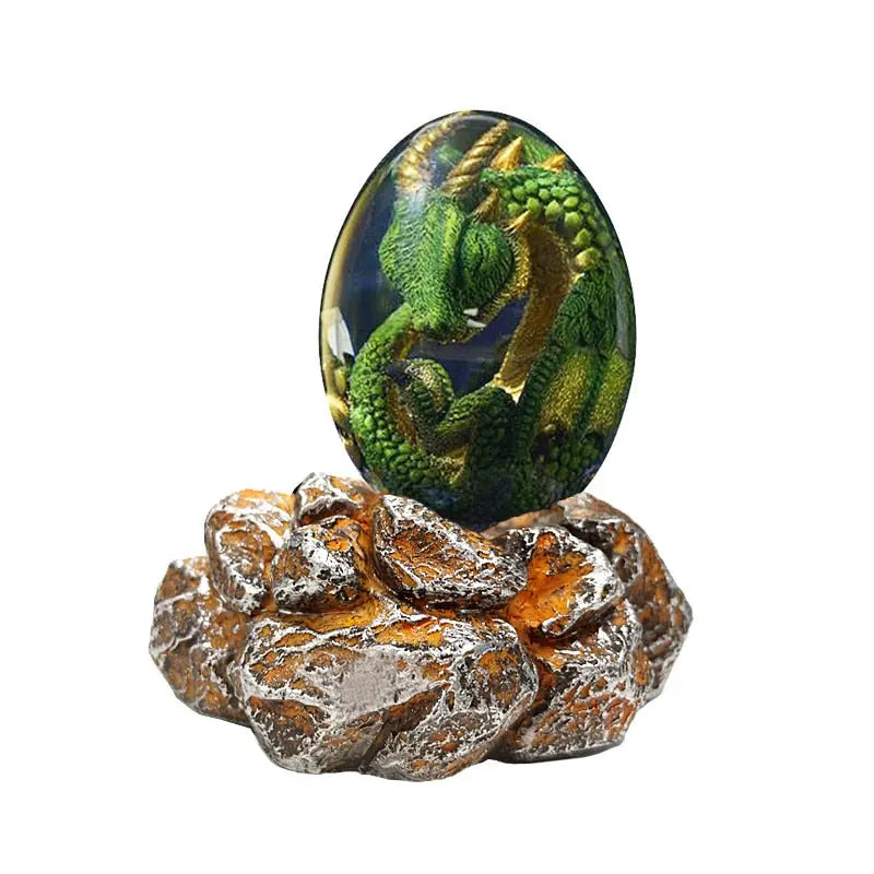 Baby Dragon Egg Statue - Decorative Dragon Figurine Dragon Decorations for Bedroom