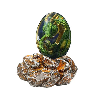 Baby Dragon Egg Statue - Decorative Dragon Figurine Dragon Decorations for Bedroom