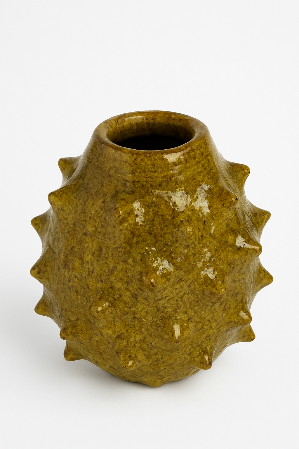 Terracotta Tamegroute Yellow Vase