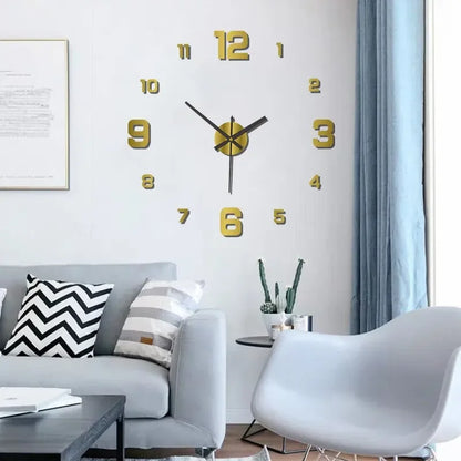 Creative Frameless DIY Wall Clock Wall Mechanism Night Light Arrows Decal Home Silent Clock Living Room Office Wall Decoration
