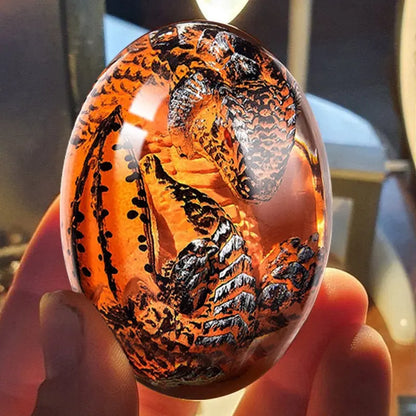 Baby Dragon Egg Statue - Decorative Dragon Figurine Dragon Decorations for Bedroom