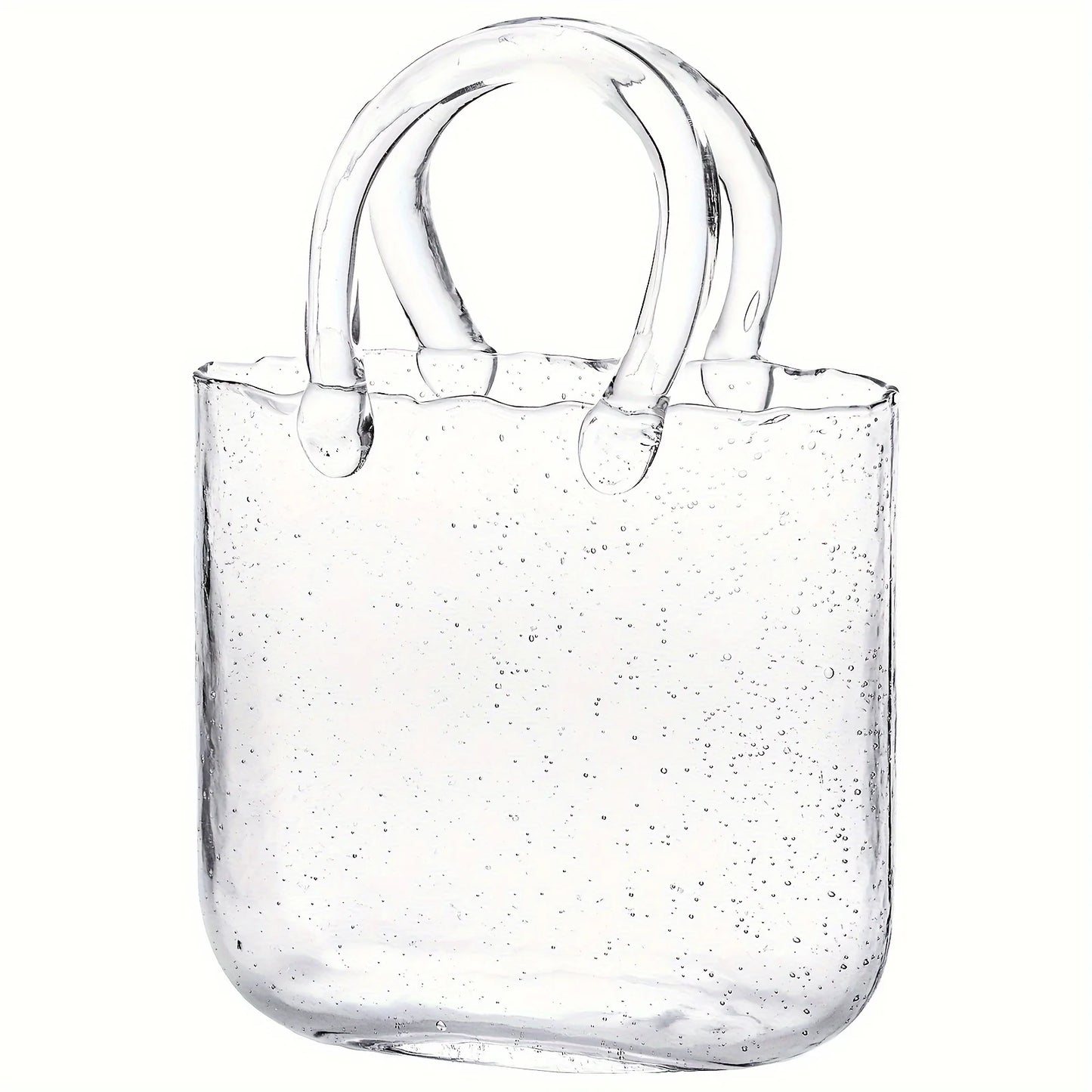 Bag Glass Vase Handbag Shaped Vase Hydroponic Vase Transparent Bag Vase Mother'S Day Gift Home Decoration